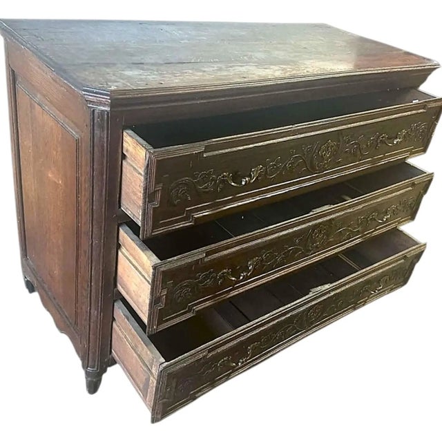 French Antique mid 19th Century Louis XVI Style Oak Dresser or Sideboard