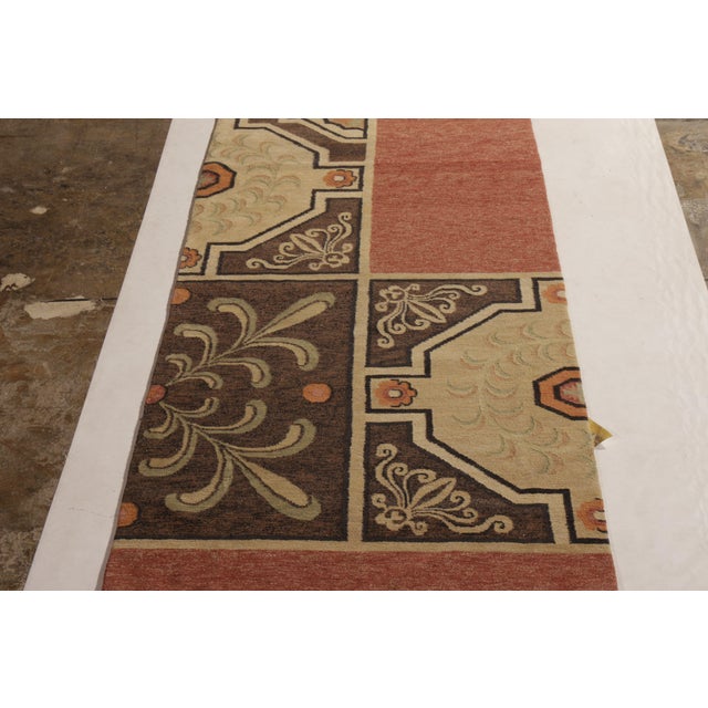 18th Century Beige Brown 18th-Century European Style Contemporary Flat Weave by Rug & Kilim For Sale - Image 5 of 8