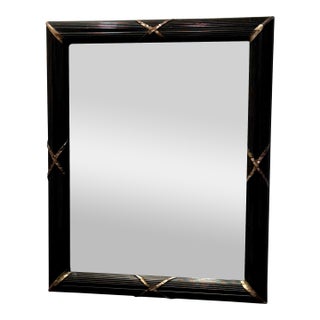 Harrison Von Horn Style Ribbon & Reed Mirror For Sale
