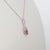 2020s Aaa Padparadscha Sapphire Pendant With Natural Diamond Accents: Solid 14k Gold For Sale - Image 5 of 7