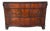 Antique Georgian Revival Chest of Drawers Flame Mahogany Serpentine Carved C1940 For Sale