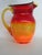 Mid 20th Century Mid Century Modern Hand Blown Crackle Glass Amberina Handled Pitcher Jug Creamer 5082c For Sale - Image 4 of 17