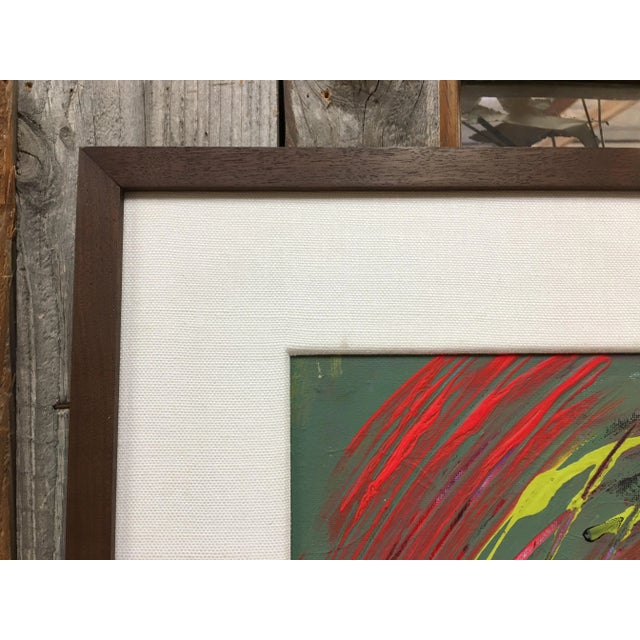 Vintage Abstract Painting, Signed For Sale - Image 9 of 13
