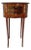 Classic French Louis XVI Round Side Table With 3 Storage Drawers & Gilded Accents For Sale