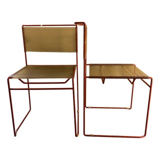 Vintage Italian Flyline Spaghetti Chairs by Giandomenico Belotti, Set of 2 For Sale