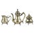 Metal Brass Tea Set, Early 20th Century, Set of 3 For Sale - Image 7 of 7