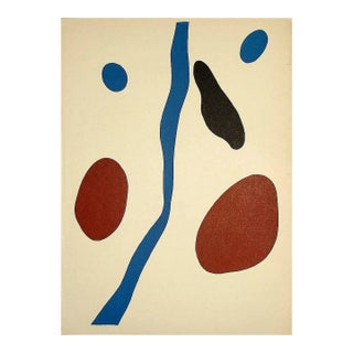 Jean Arp Original Lithograph Dm0120 Derriere Le Miroir 1949* For Sale