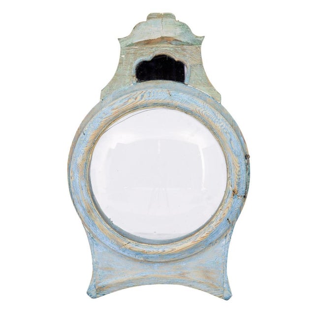 Aqua Mid 19th Century Swedish Pine Long Case Mora Clock For Sale - Image 8 of 15