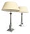 Silver-Plated Table Lamps with Corinthian Columns, England, 1970s, Set of 2 For Sale