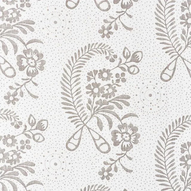 Sample - Schumacher Millicent Fabric in Grisaille For Sale