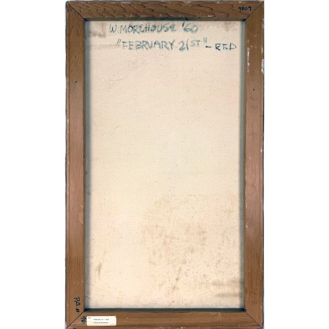 Tan "February 21st - Red" Abstract Expressionist Landscape by William Morehouse For Sale - Image 8 of 10
