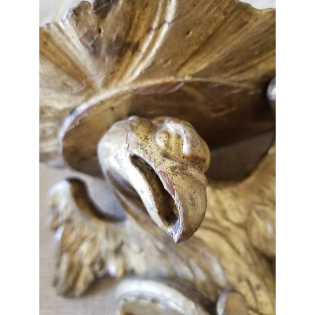Wood 18th Century Giltwood Eagle Bracket For Sale - Image 7 of 11