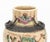Pair of Chinese Nankin Porcelain Vases, each hand-enameled with warriors at battle on crackle glazed ground, unmarked. 10"...