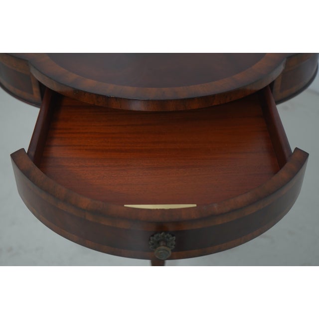 Maitland - Smith Maitland Smith 8115-30 Mahogany Lamp Table For Sale - Image 4 of 18