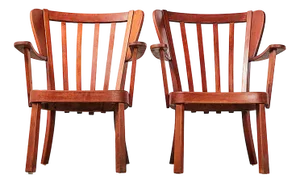 Set of Canada Easy Chairs by Christian E. Hansen for Fritz Hansen, Denmark, 1940s