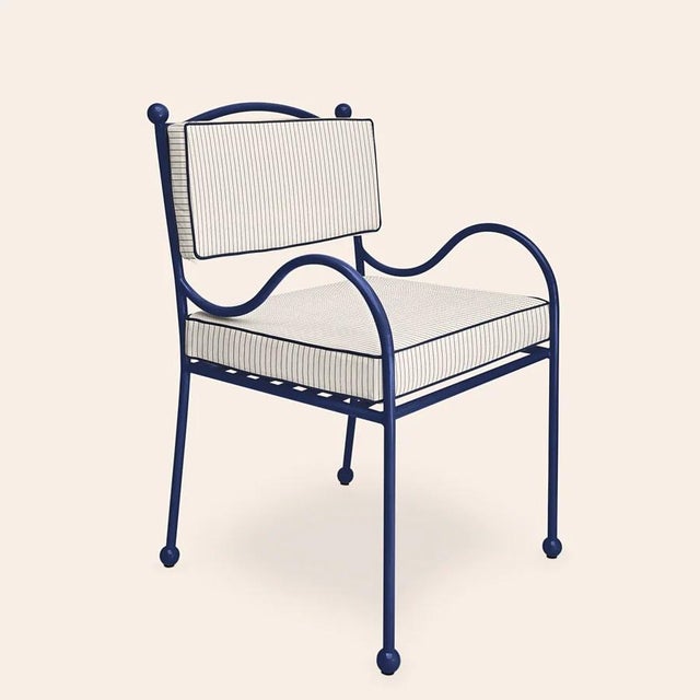 Blue Panarea Armchair in Mare with Stone & Blue Upholstery by Ceraudo, 2010s For Sale - Image 8 of 8