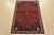 Tribal Abadeh Rug 3’7” X 5’3” Red Wool Vintage Tribal Hand-Knotted Oriental Carpet For Sale - Image 3 of 12