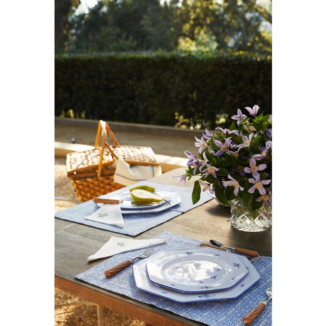 Blue ZdG Brindille Salad/Starter Plates, Bleu Moustiers - Set of 2 For Sale - Image 8 of 10