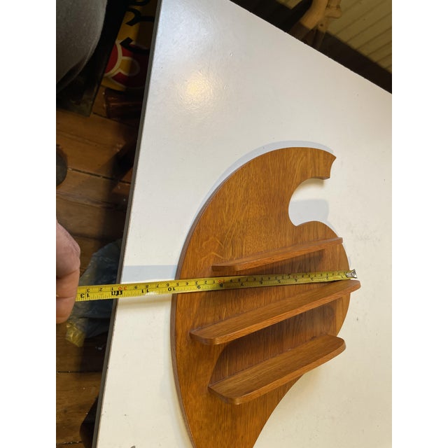 Light Yellow Vintage Scandinavian Spice Rack in Oak For Sale - Image 8 of 11