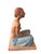 Original Signed O’Hare Figural Sculpture of Seated Woman in Blue Skirt For Sale - Image 4 of 10