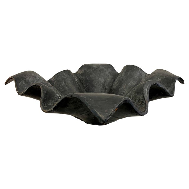 Handkerchief Design Iron Bowl in the Style of Willy Guhl For Sale - Image 9 of 16