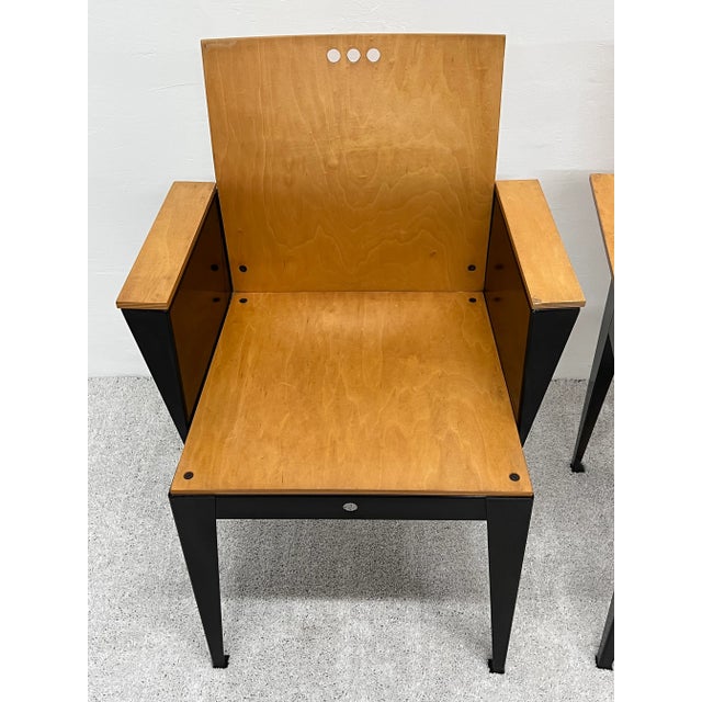 Tan Bruce Sienkowski "Eli Armchair" for Charlotte, Usa 1991 - a Pair For Sale - Image 8 of 13