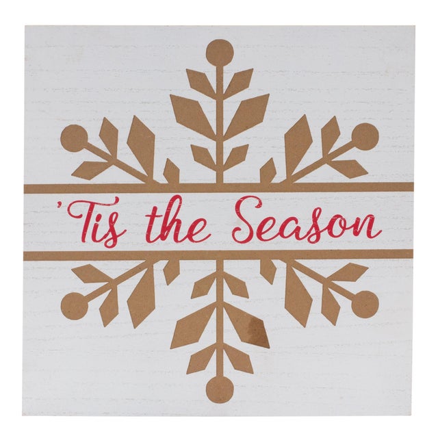 Celebrate the magic of the season with the Snowflake Sentiment Sign Set. This set of 6 festive signs, featuring elegant...