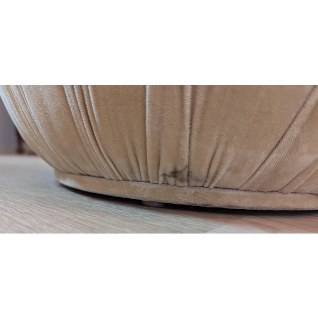 Vintage Camel Tapestry Pillow Top Pouf Ottoman For Sale - Image 15 of 15