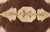 Vintage Turkish Oushak Rug, Brown Medallion With Taupe For Sale - Image 10 of 13