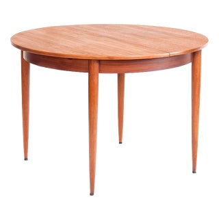 Scandinavian Table with Extension in Teak Wood, France, 1960s For Sale