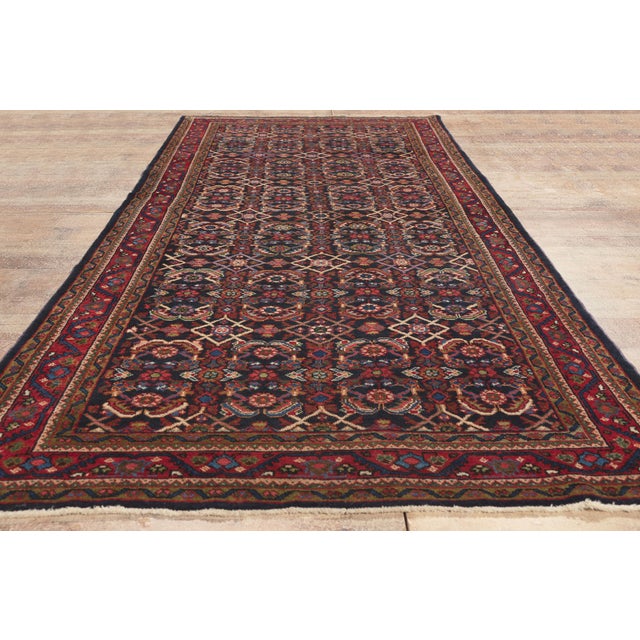 Antique Persian Mahal Rug, 04'07 X 11'00 For Sale - Image 9 of 10