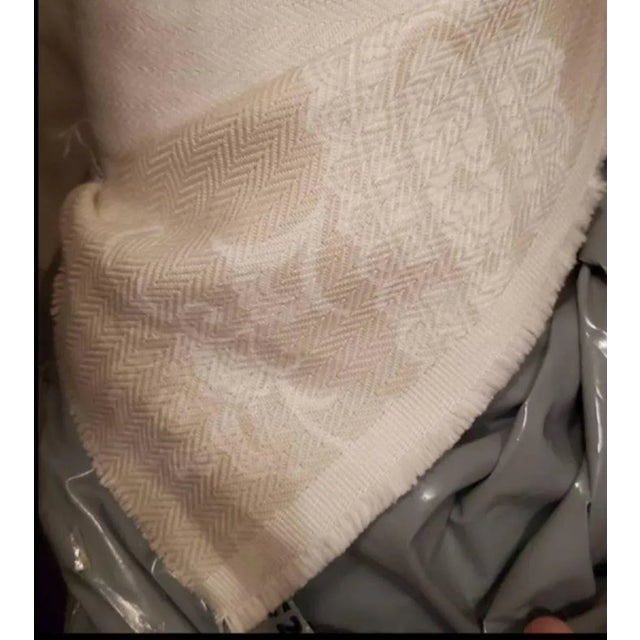 Transitional 16 Yards Paisley Cotton Drapery Fabric Bolt - Taupe & Ivory For Sale - Image 3 of 3