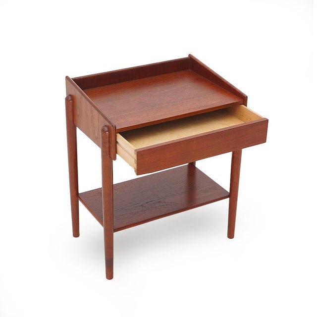 Brown Bedside Tables by Børge Mogensen for Soborg Mobler, 1950s, Set of 2 For Sale - Image 8 of 15