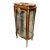 French Louis XV Display Curio Cabinet With Glass Shelves, Gold Leaf & Bronze Ormolu For Sale