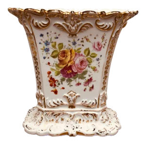Late 19th Century Rectangular Paris Porcelain Spill Vase
