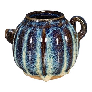 Late 20th Century Chinese Jun Ware Style Flambe Glaze Porcelain Small Jug / Pitcher For Sale