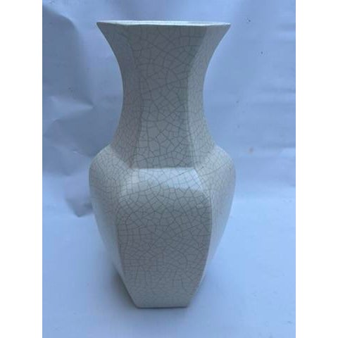 Chinese Crackle Finish Porcelain Vase For Sale - Image 4 of 11
