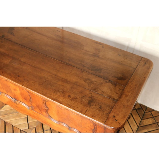 Brown 19th-Century French Provençal Cherrywood Writing Desk For Sale - Image 8 of 18