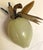Green Mid 20th Century Asian Carved Green Jade Plum/Peach Hard Stone Fruit Carved Leaves For Sale - Image 8 of 9