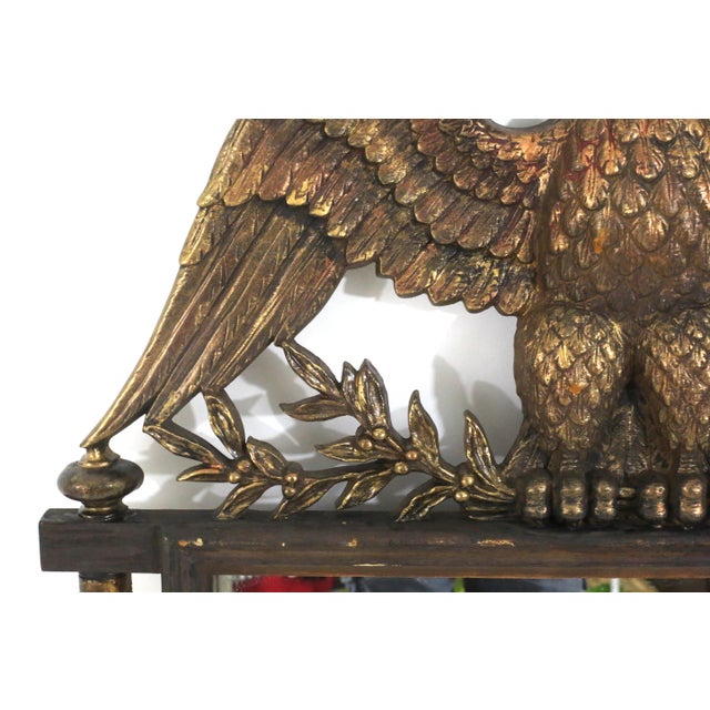 Brown Vintage Federal Bald Eagle Wall Mirror by Burwood Products For Sale - Image 8 of 9