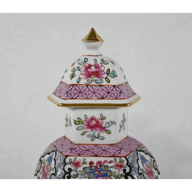 Chinese Hexagonal Vases in Earthenware For Sale - Image 11 of 18