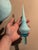 Baby Blue Large Empoli Cased Blue Glass Genie Bottle Decanter Mid Century Modern For Sale - Image 8 of 9