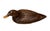 Brown Vintage Hand Carved Wood Duck Decoy Figure / Statue / Object With Amber Eyes For Sale - Image 8 of 9