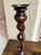Antique English Oak Open Barley Twist Candlesticks Jacobean Pair C1860 12.5” For Sale - Image 16 of 18