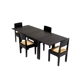 Large Dining Table with Chairs from l.o.v. Oosterbeek, the Netherlands, 1920s, Set of 7