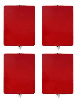 Red CP-1 Wall Lights by Charlotte Perriand, 1960