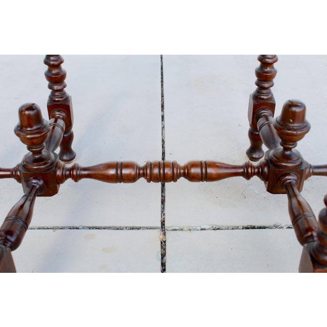 Elegant Early 20th Century Victorian-Style Flame Mahogany Library Table For Sale - Image 12 of 17