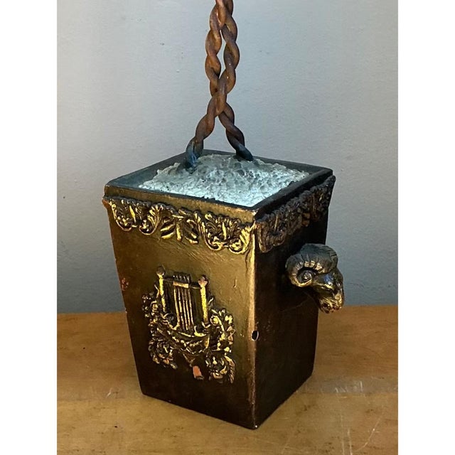Vintage Decorative Metal Palm Tree For Sale - Image 9 of 12