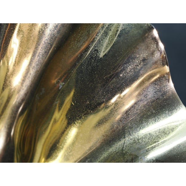 1970s French Gilt Bronze Clamshell and Crystal Sculpture by Claude Victor Boeltz For Sale - Image 15 of 15
