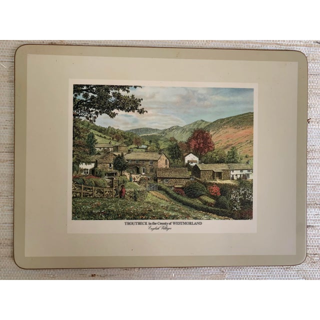 1970s Pimpernel English Village Placemats- Set of 6 For Sale - Image 4 of 11